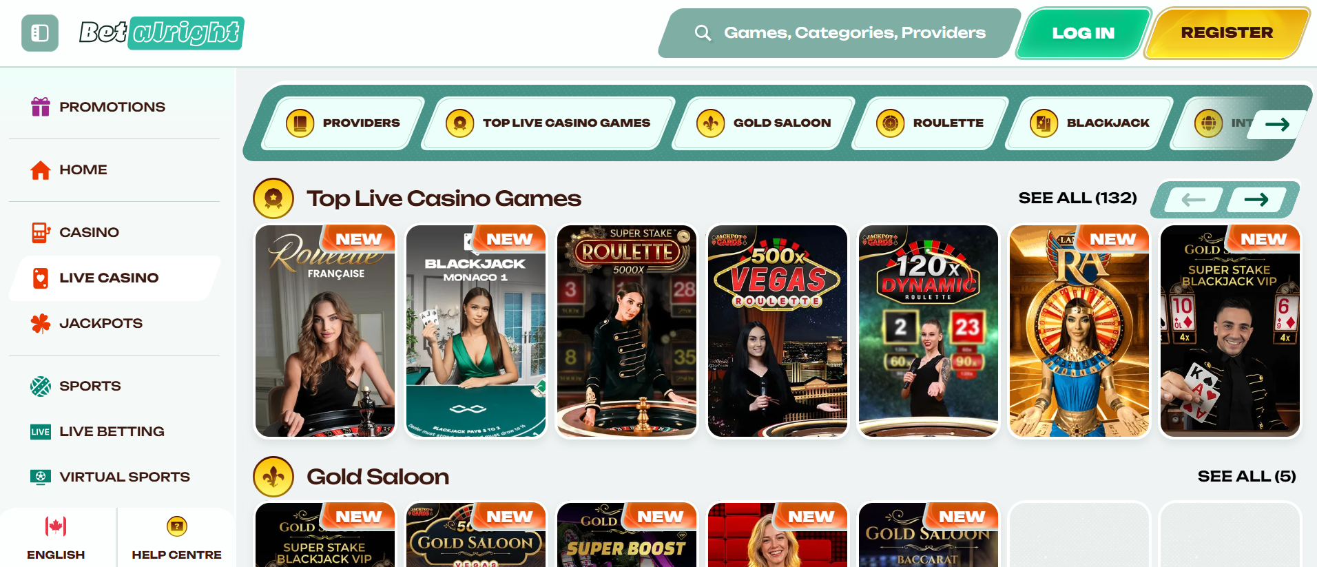 Betalright gambling site